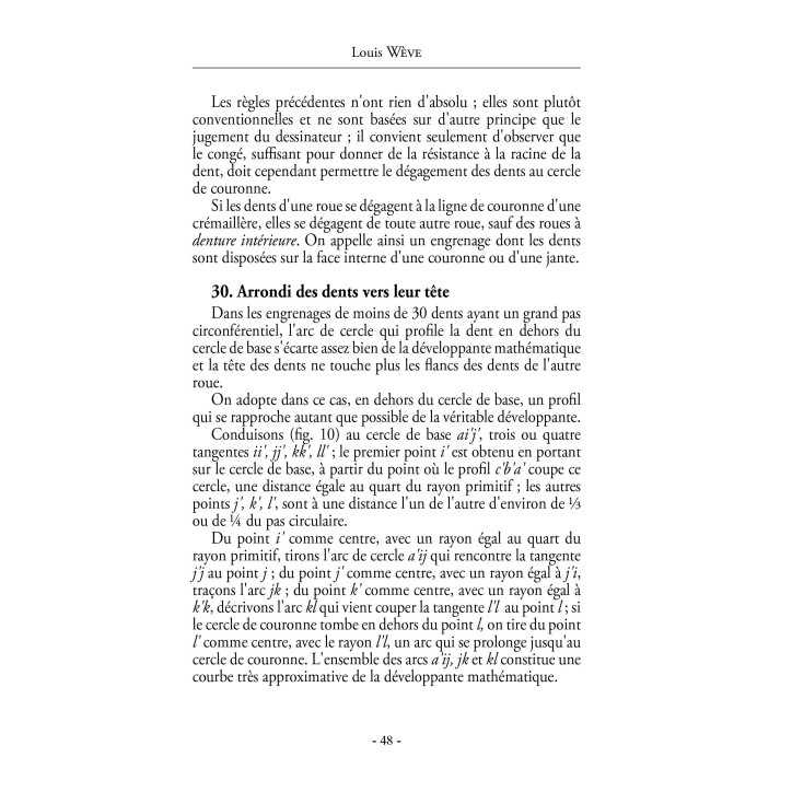Traité pratique du tracé et de la taille des engrenages
