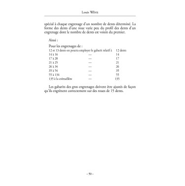 Traité pratique du tracé et de la taille des engrenages
