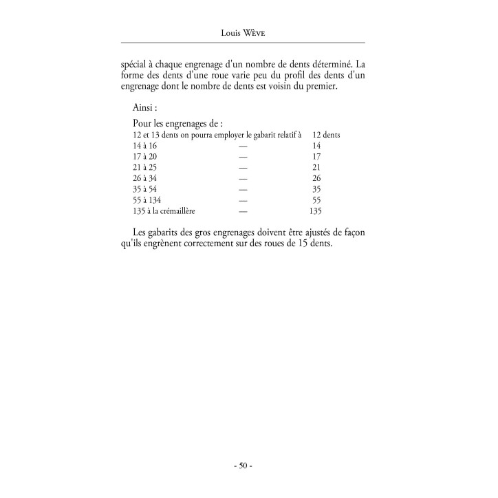 Traité pratique du tracé et de la taille des engrenages