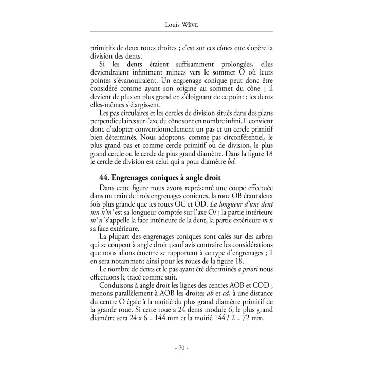 Traité pratique du tracé et de la taille des engrenages