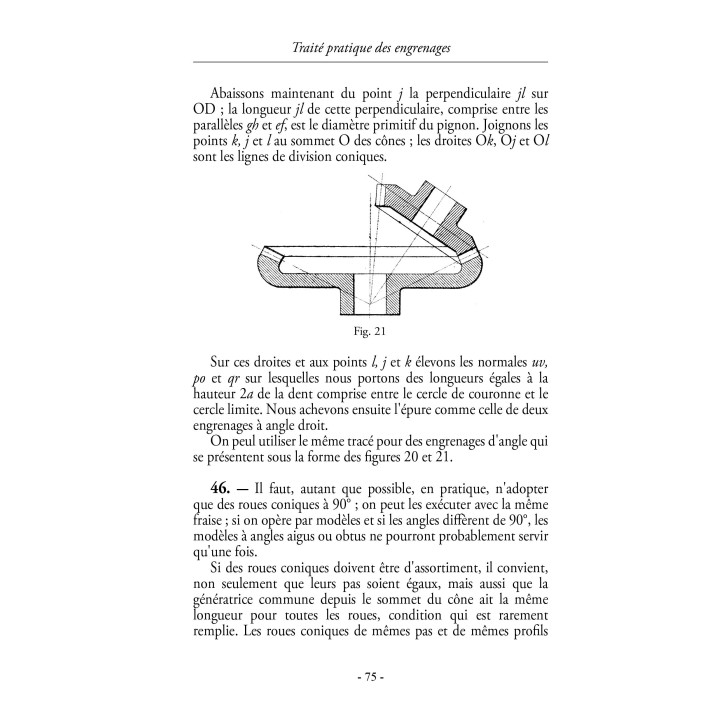 Traité pratique du tracé et de la taille des engrenages
