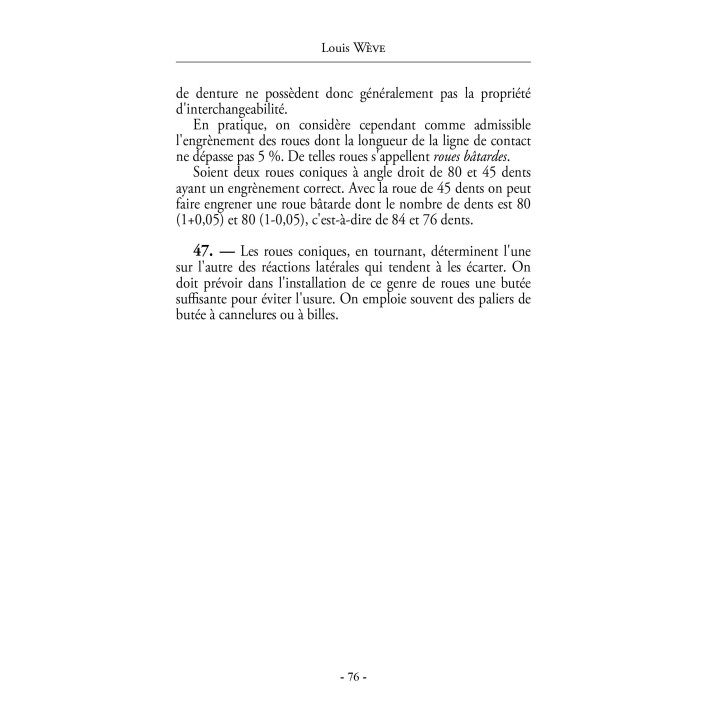 Traité pratique du tracé et de la taille des engrenages