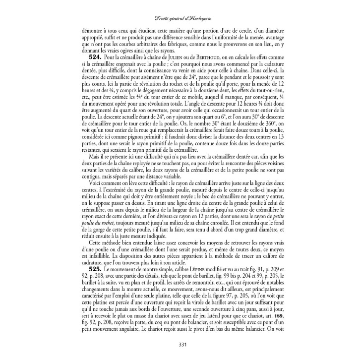 Traité d'Horlogerie - Tome I Traité d'Horlogerie - Tome I