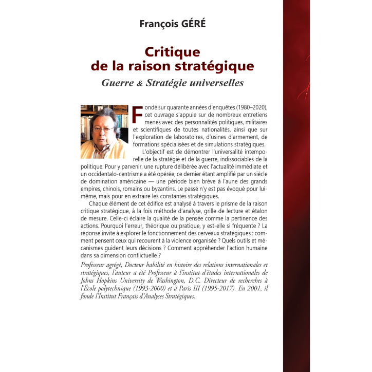 Critique de la raison stratégique Critique de la raison stratégique