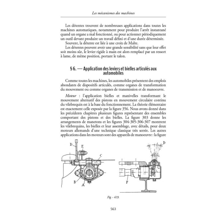 Les mécanismes des machines